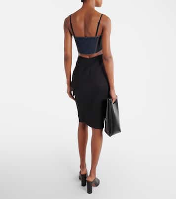 Denim bra top | Alaïa