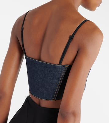 Denim bra top | Alaïa