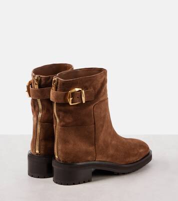 Ankle Boots Brooklyn 50 aus Veloursleder | Jimmy Choo