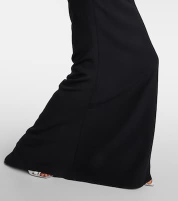Robe longue Ezda en crêpe à ornements | Safiyaa
