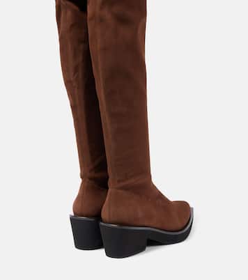 Overknee-Stiefel Tenny aus Veloursleder | Clergerie