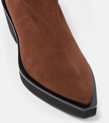 Overknee-Stiefel Tenny aus Veloursleder | Clergerie