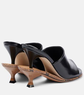 Pantoletten Les Doubles aus Leder | Jacquemus