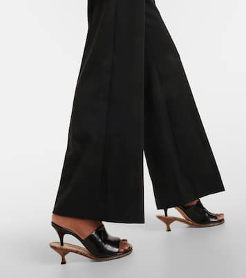 Pantoletten Les Doubles aus Leder | Jacquemus