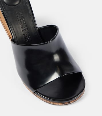 Pantoletten Les Doubles aus Leder | Jacquemus