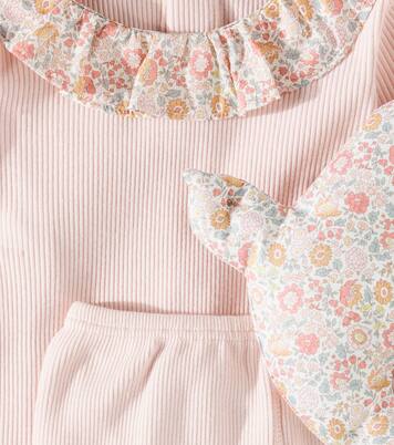 Baby Set Daisie aus Top, Hose und Kuscheltier | Bonpoint