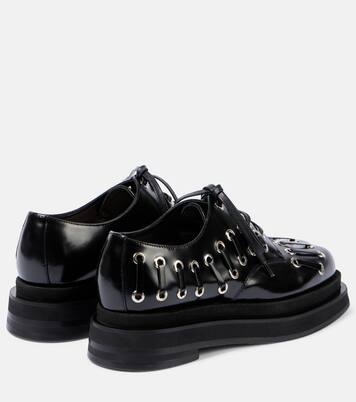 Plateauschnürschuhe Heart Toe aus Leder | Simone Rocha