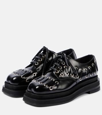 Plateauschnürschuhe Heart Toe aus Leder | Simone Rocha
