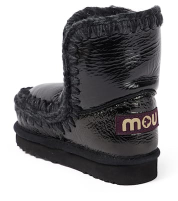 Schneestiefel aus Leder mit Shearling | Mou Kids