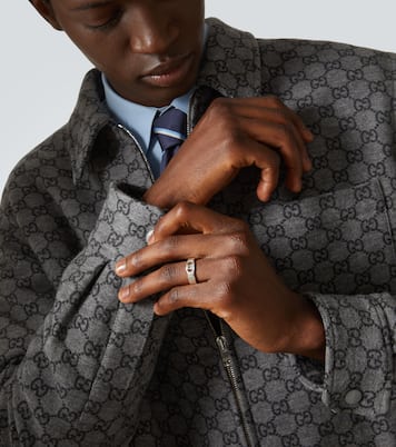 Interlocking G sterling silver ring | Gucci
