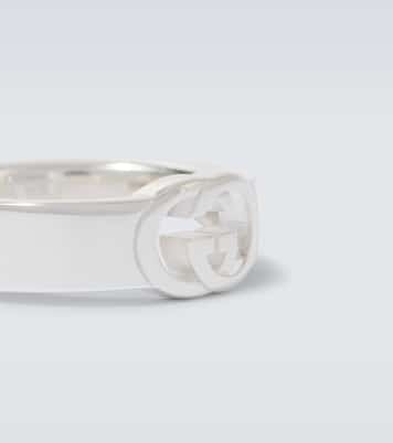 Interlocking G sterling silver ring | Gucci