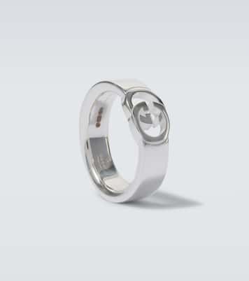 Interlocking G sterling silver ring | Gucci