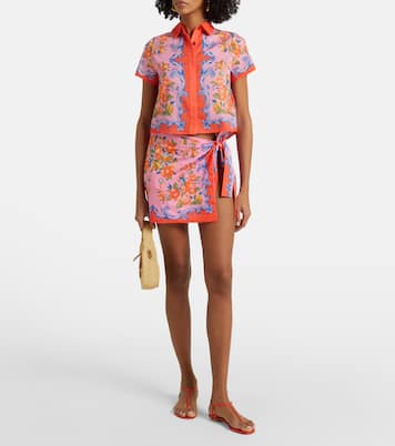 Hemd Sicily Flowers aus Baumwolle | Farm Rio