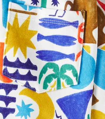 Printed cotton Bermuda shorts | Fábula