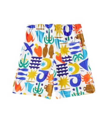 Printed cotton Bermuda shorts | Fábula