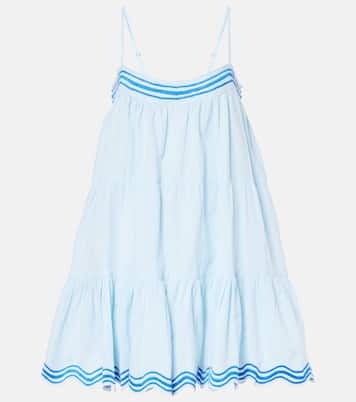 Robe brodée en coton et lin | Juliet Dunn