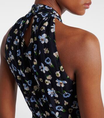 Brock halterneck silk midi dress | Veronica Beard