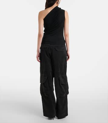 One-Shoulder-Top Pillar aus Jersey | Entire Studios