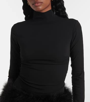 Robe Elly en soie à plumes | The New Arrivals Ilkyaz Ozel