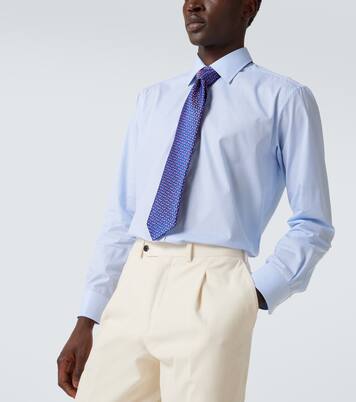 Cotton poplin shirt | Charvet