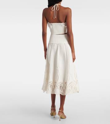 Midirock Kaius aus einem Leinengemisch | Simkhai