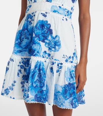 Robe Cara en coton à fleurs | Poupette St Barth