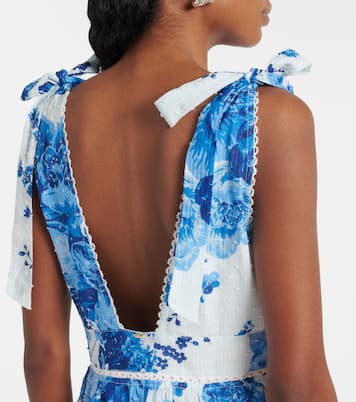 Robe Cara en coton à fleurs | Poupette St Barth