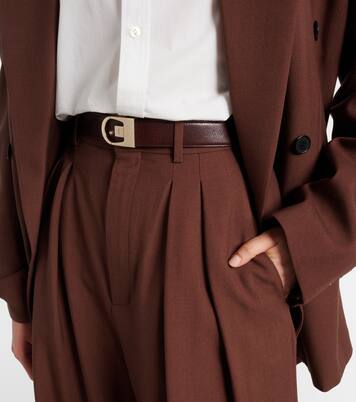 Cinturón de piel reversible | Saint Laurent