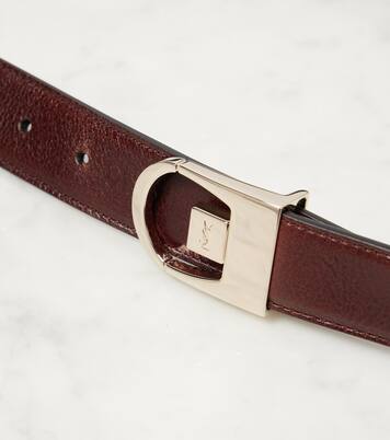 Cinturón de piel reversible | Saint Laurent