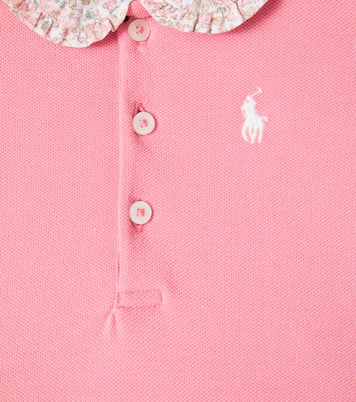 Baby peplum cotton piqué playsuit | Polo Ralph Lauren Kids