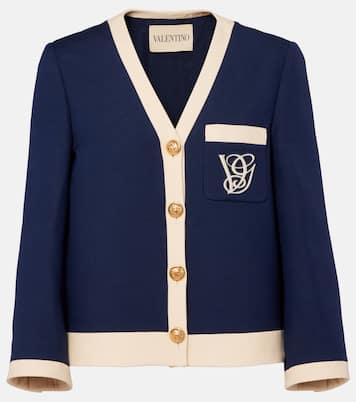 Veste brodée en laine et soie | Valentino