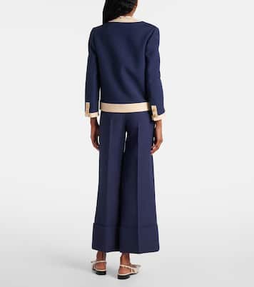 Veste brodée en laine et soie | Valentino