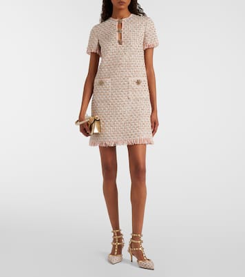 Rockstud 65 tweed and leather pumps | Valentino Garavani