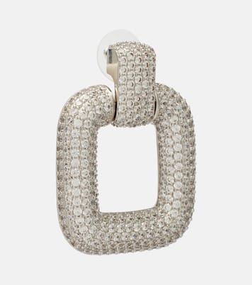 Crystal-embellished drop earrings | Self-Portrait