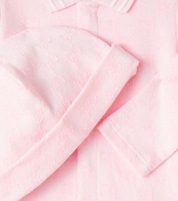 Bébé – Set grenouillère et bonnet GG en coton | Gucci Kids