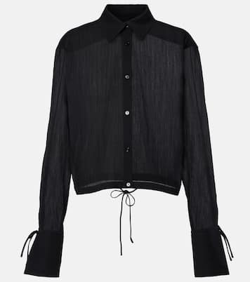 Cropped-Hemd aus Baumwolle | Toteme