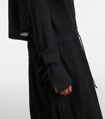 Cropped-Hemd aus Baumwolle | Toteme