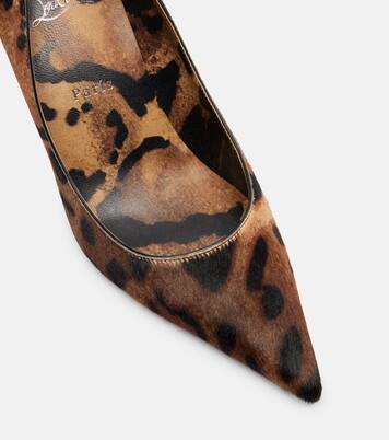Miss Z 80 leopard-printed calf hair pumps | Christian Louboutin
