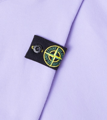 Compass cotton jersey hoodie | Stone Island Junior