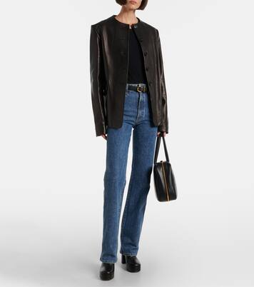 Jodie leather platform ankle boots | Staud