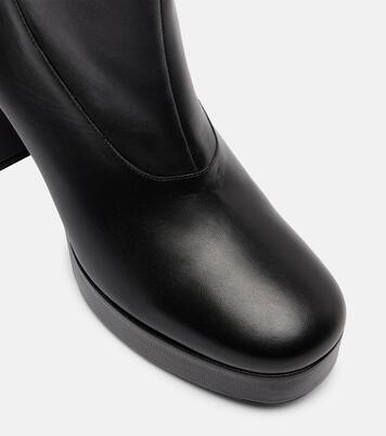Jodie leather platform ankle boots | Staud