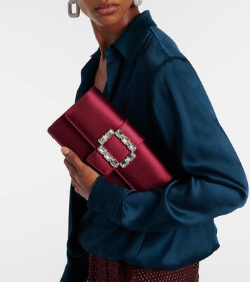 Maycapjou embellished satin clutch | Manolo Blahnik