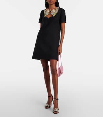 Verziertes Minikleid aus Wolle und Seide | Valentino