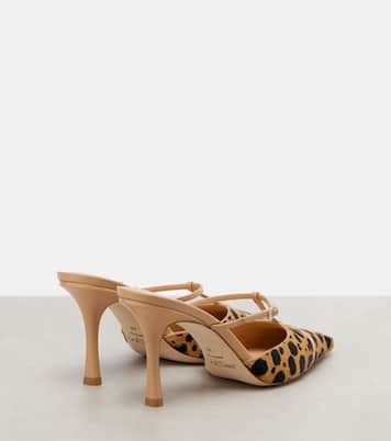 x Conner Ives Gloria 85 calf hair mules | Jimmy Choo