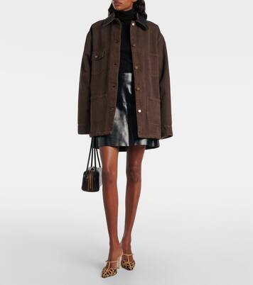 x Conner Ives Gloria 85 calf hair mules | Jimmy Choo