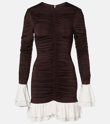 Ruched ruffled minidress | Rotate