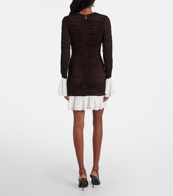 Ruched ruffled minidress | Rotate