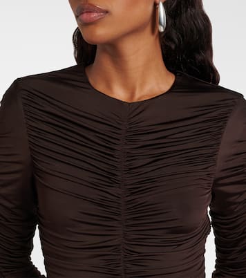 Ruched ruffled minidress | Rotate