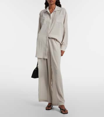 Mika sheer wide-leg pants | Jade Swim