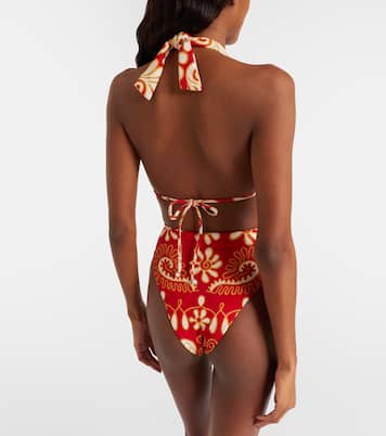 Haut de bikini Priscilla imprimé | Cala de la Cruz